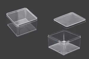 Box für Hochzeit - Taufbevorzugung 75x50x90mm transparent, Kunststoff-1