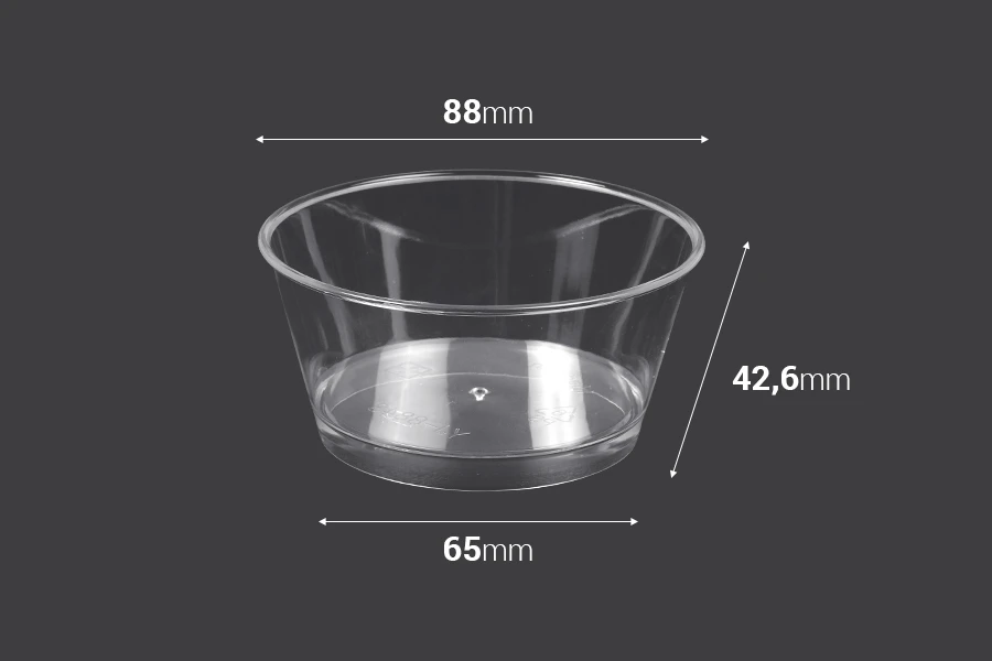 Κυπελλάκι (μπολ) 140 ml για γλυκά - 25 τμχ