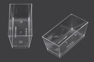 Cup (bowl) 140 ml in rectangular shape for sweets - 25 pcs-1