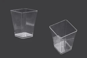 Cup (bowl) 150 ml square for sweets - 25 pcs-1