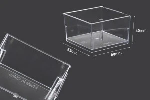 Cup (bowl) 150 ml in square shape for sweets - 25 pcs-2