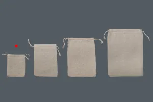 Stoffsäckchen, beige  80x100mm -50 Stücke-3