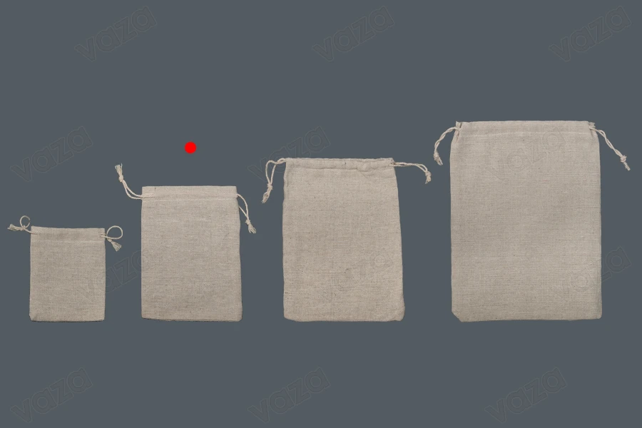 Stoffsäckchen, beige 100x140mm -50 Stücke Stoffsäckchen, beige 100x140mm -50 Stücke-