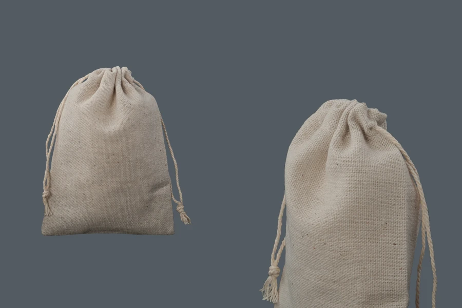 Stoffsäckchen, beige 100x140mm -50 Stücke