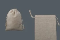 Stoffsäckchen, beige 100x140mm -50 Stücke