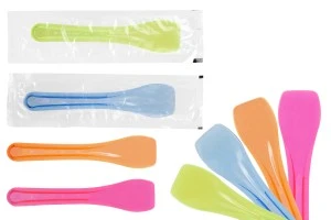 Cuilleres à gâteaux et glaces de 9,5 cm colorées - 100 pcs (mix)-2