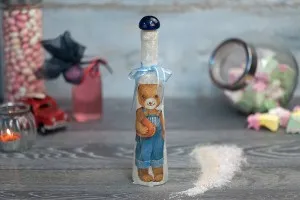 Elegant 200ml glass bottle for olive oil and spirits-6