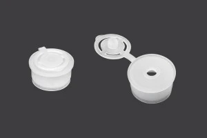 Flip Top Deckel aus Kunststoff halbtransparent -12 Stücke-1