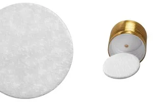 Deckel aus Kunststoff mit goldener Alu Auskleidung mit Abdichtscheibe-2