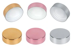 Plastic cap with aluminum coating and inner liner