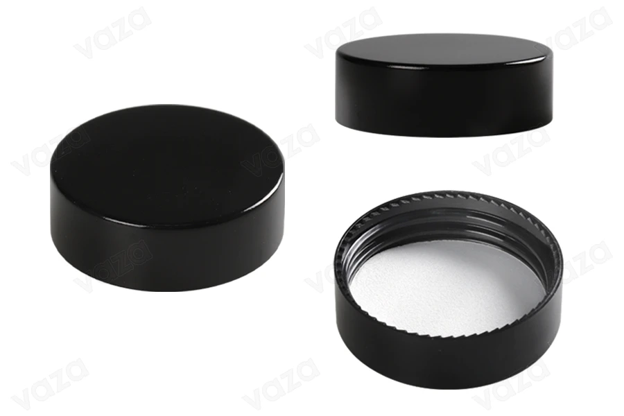 Black plastic lid with inner gasket for 50 ml jars-image_product