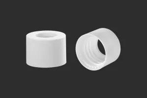 Anneau en plastique pour compte-gouttes de 5 à 100 ml en MAT blanc-1