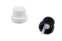 Sicherheits-Kunststoffkappe PP18 breit mit Innentropfer 22mm - 50 Stk Sicherheits-Kunststoffkappe PP18 breit mit Innentropfer 22mm - 50 Stk