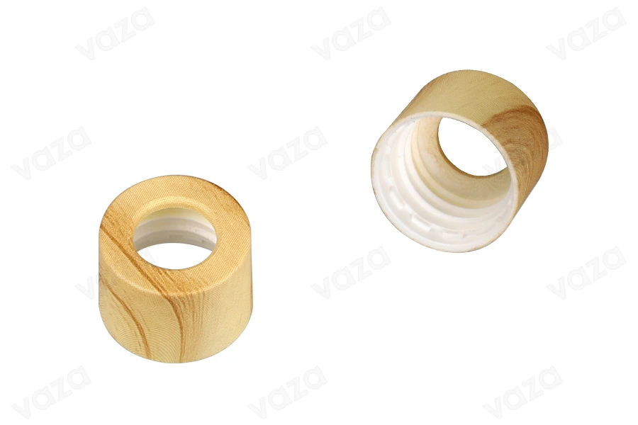 Kunststoffring in Holzstruktur/Design für 5 bis 100 ml Tropfer-produktbild