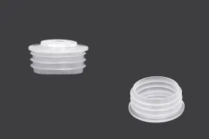 Plastic dispensing adapter with cover for PP28 bottles - available in a package with 50 pcs-3