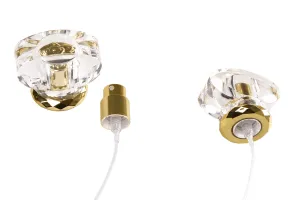 Ensemble spray et bouchon acrylique de couleur or et transparent (pour flacons finition 15/400) - 6 pcs-2