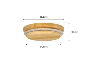 Wooden cap with rubber for jars with inner diameter of neck 61,5 mm-2