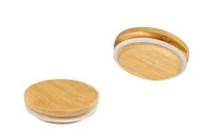 Wooden cap with rubber for jars with inner diameter of neck 61,5 mm-1