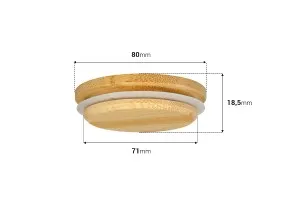Wooden cap with rubber for jars with inner diameter of neck 71 mm-3