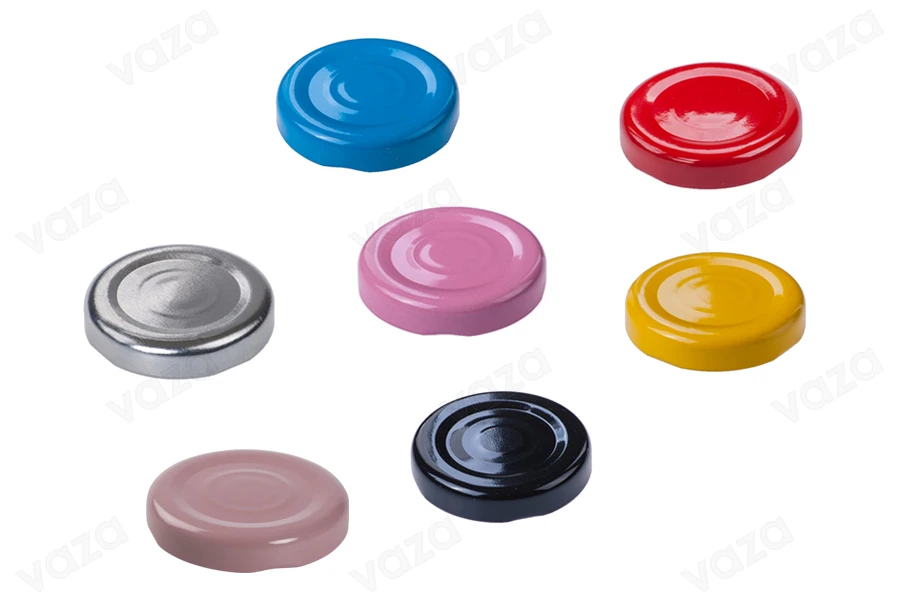 Tappi TO (Twist Off) da 43 mm con apertura a flip, disponibili in una varietà di colori - 20 pezzi. Tappi TO (Twist Off) da 43 mm con apertura a flip, disponibili in una varietà di colori - 20 pezzi.-immagine_prodotto