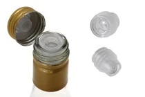 Aluminium pre-threaded screw cap PP28