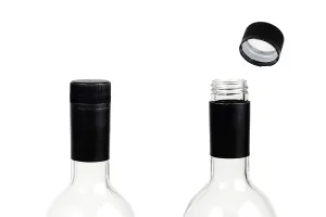 30x60 plastic cap, black safety lock for stelvin bottles-3