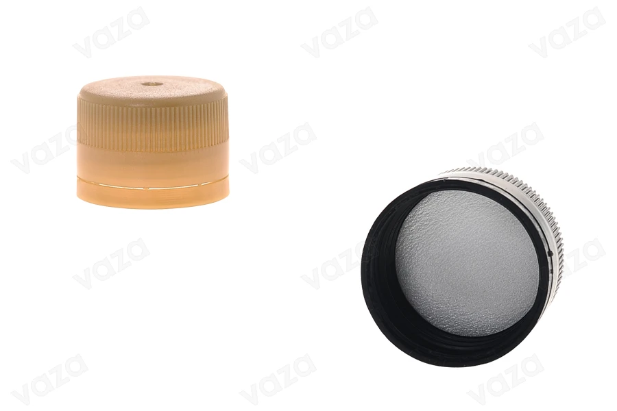 Tappo di plastica con sicurezza e inserto interno 31,5x24.-dimensioni_immagine