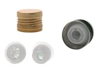 Providomeno Aluminiumkappe mit Flußmittel Kugel 31,5x24 und abdichtbare Providomeno Aluminiumkappe mit Flußmittel Kugel 31,5x24 und abdichtbare