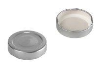 Καπάκι Τ.Ο. 58 Deep ασημί με φλιπ - 20 τμχ-εικόνα_προϊοντική