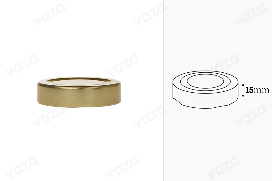 Lid Τ.Ο. 58 Deep gold without flip Lid Τ.Ο. 58 Deep gold without flip-εικόνα_διαστάσεις