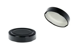 Metal Cap T.O. 63 Deep - in black without a seal button-1
