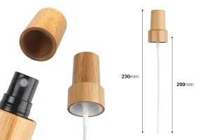 Σπρέι PP24/410 με επικάλυψη bamboo, πλαστικό εσωτερικό και bamboo καπάκι-2