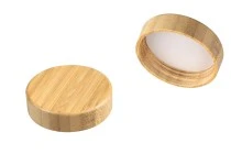 Bamboo καπάκι με εσωτερικό παρέμβυσμα για βάζα 50 ml