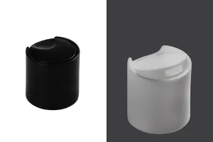 Disk-top plastic lid PP24 in white or black-1