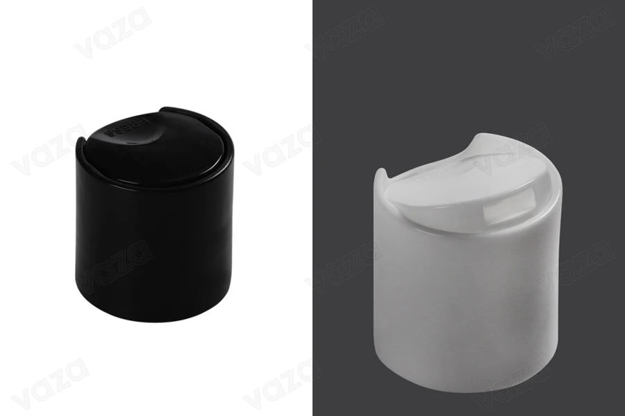 Tappo in plastica disk-top PP24 bianco o nero-εικόνα_προϊοντική