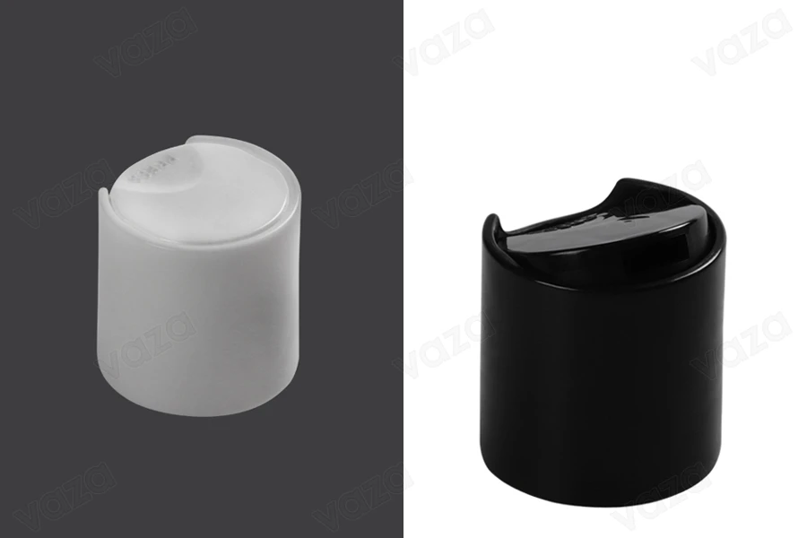 Tappo in plastica disk-top PP24 bianco o nero-εικόνα_διαστάσεις