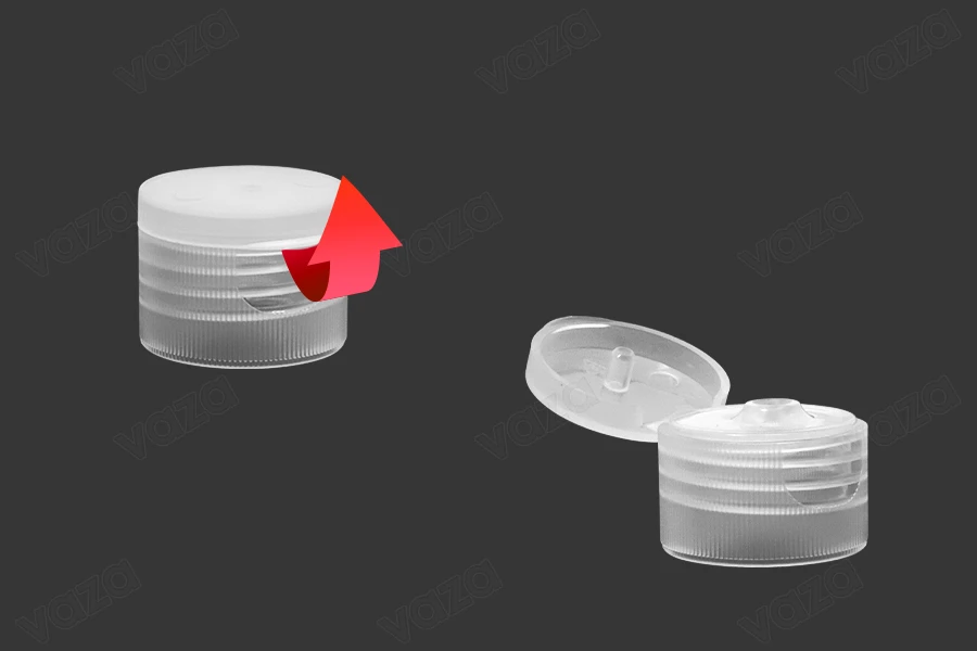 Tappo flip top in plastica 24/410 - 12 pz-dimensioni_immagine