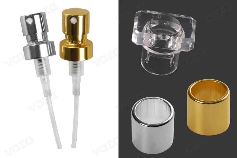 Sprühen Sie mit Verschluss für Parfümflaschen mit Sicherheitsverschluss "Crimp" 15 mm (für Flasche 315-4-50) Sprühen Sie mit Verschluss für Parfümflaschen mit Sicherheitsverschluss "Crimp" 15 mm (für Flasche 315-4-50)-εικόνα_προϊοντική