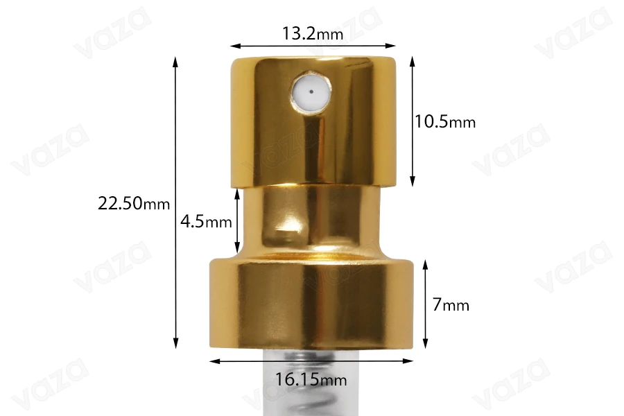 Sprühen Sie mit Verschluss für Parfümflaschen mit Sicherheitsverschluss "Crimp" 15 mm (für Flasche 315-4-50) Sprühen Sie mit Verschluss für Parfümflaschen mit Sicherheitsverschluss "Crimp" 15 mm (für Flasche 315-4-50)-εικόνα_σύνθεση