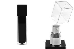 100ml stylish black cream bottle with dispenser pump and cap-1