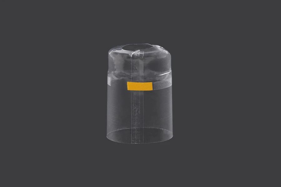 Καψύλιο 35,6x50 mm θερμοσυρρικνούμενο με τρύπα διάφανο για λαιμό μέχρι 35mm