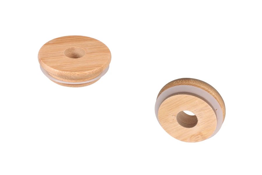 Wooden cap with rubber and hole for sticks Wooden cap with rubber and hole for sticks