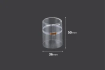 Καψύλιο 36x50 mm θερμοσυρρικνούμενο με τρύπα διάφανο - 20 τμχ-εικόνα_προϊοντική