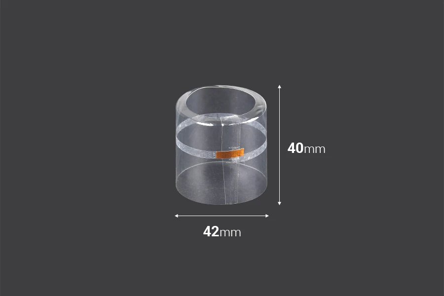 Καψύλιο 42x40 mm θερμοσυρρικνούμενο με τρύπα διάφανο - 20 τμχ Καψύλιο 42x40 mm θερμοσυρρικνούμενο με τρύπα διάφανο - 20 τμχ