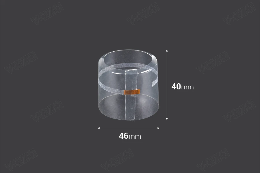 Καψύλιο 46x40 mm θερμοσυρρικνούμενο με τρύπα διάφανο - 20 τμχ Καψύλιο 46x40 mm θερμοσυρρικνούμενο με τρύπα διάφανο - 20 τμχ-εικόνα_προϊοντική