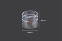 Schrumpfkappe 50x40 mm transparent mit Loch-produktbild