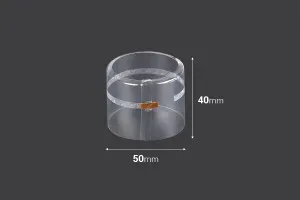 Καψύλιο 50x40 mm θερμοσυρρικνούμενο με τρύπα διάφανο - 20 τμχ