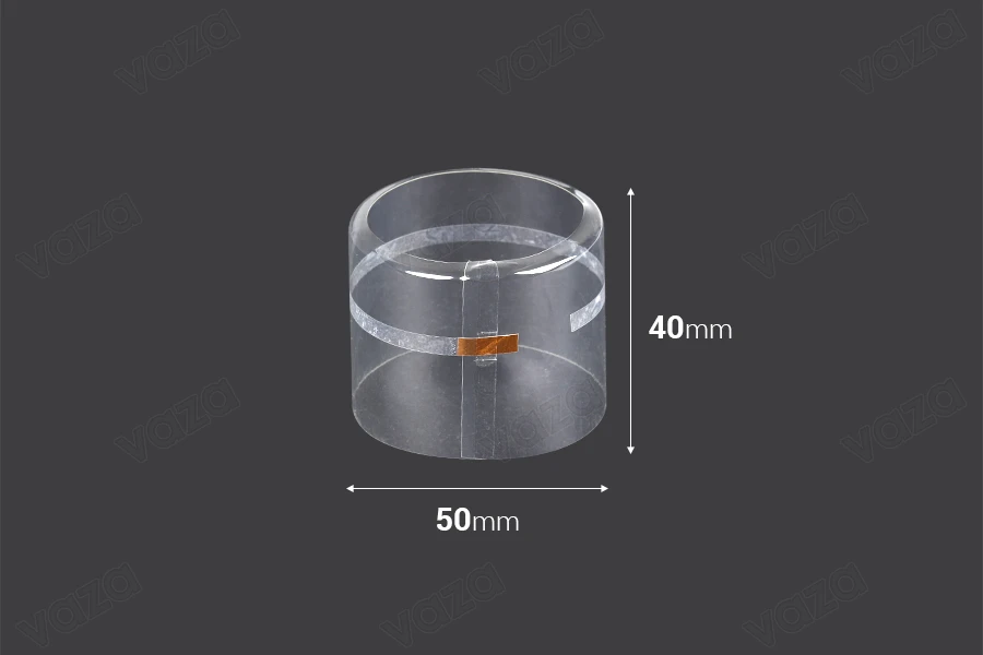 Cappuccio termoretraibile 50x40 mm trasparente con foro Cappuccio termoretraibile 50x40 mm trasparente con foro-immagine_prodotto