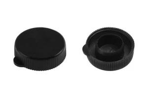 Couvercle en plastique noir sans sécurité - 12 pcs-1