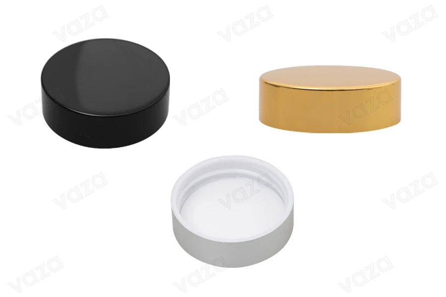Couvercle en plastique avec revêtement en aluminium et joint interne (pour les pots 79-40) Couvercle en plastique avec revêtement en aluminium et joint interne (pour les pots 79-40)-photo_produit